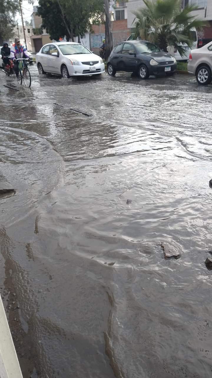 Avenida Morales Saucito Inundada En Aguas Negras