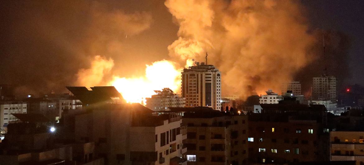 Condena ONU la intensificación de los bombardeos en el centro de Gaza