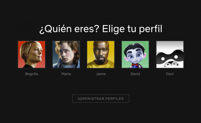 Cambiar perfil principal netflix