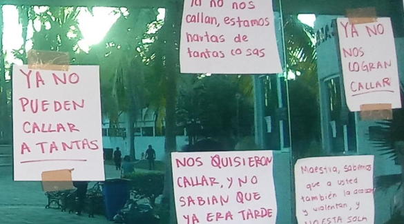 Alumnas del CUCosta se manifiestan por presunto abuso sexual